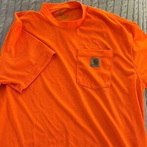 Carhartt Size Large Orange Short Sleeve Performance Tee